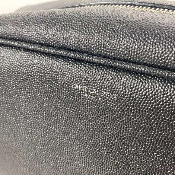 SAINT LAURENT PARIS 609347 Logo with handle grooming case pouch bag - Picture 15 of 16